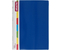 Папка пластиковая с боковым зажимом и карманом Attache F611/07, толщина пластика 0,7 мм, синяя