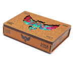 Пазлы фигурные деревянные Sima-Land, 32×23 см, 173 элемента, «Волшебная сова»