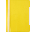 Папка-скоросшиватель пластиковая А4 «Бюрократ» Economy, толщина пластика 0,10 мм, желтая