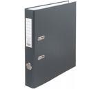 Папка-регистратор OfficeStyle с односторонним ПВХ-покрытием, корешок 50 мм, серый