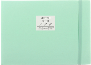 Скетчбук Free Hand (А5), 210×150 мм, 40 л., «№4», светло-зеленый