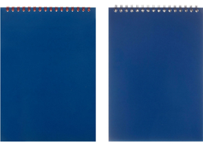 Блокнот на гребне Silwerhof, 150×210 мм, 60 л., клетка, синий; цвет гребня - ассорти