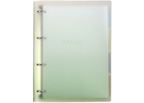Тетрадь общая А4, 120 л. на кольцах Brauberg Grade Plastic, 235×305 мм, клетка, зеленая