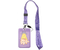 Бейдж пластиковый на тесьме с карабином Meshu, 50*80 мм, Ufo Cat, фиолетовый