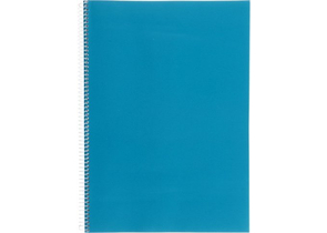 Тетрадь общая А4, 96 л. на гребне, 205×290 мм, клетка, синяя