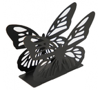 Подставка для салфеток «Доляна», 13×4×9 см, «Бабочка», черная