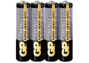 Батарейка солевая GP Supercell, AAA, R03, 1.5V, 4 шт.