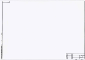 Форматка чертежная «Полиграфкомбинат», А1 (594×841 мм) + штамп, горизонтальная