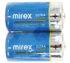 Батарейка щелочная Mirex Ultra Alkaline, C, LR14, 1.5V, 2 шт.