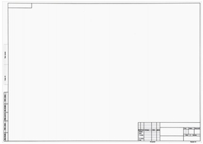 Форматка чертежная «Полиграфкомбинат», А2 (420×594 мм) + штамп, горизонтальная