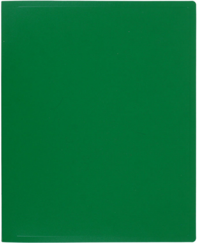 Папка пластиковая на 2-х кольцах Buro толщина пластика 0,4 мм, зеленая