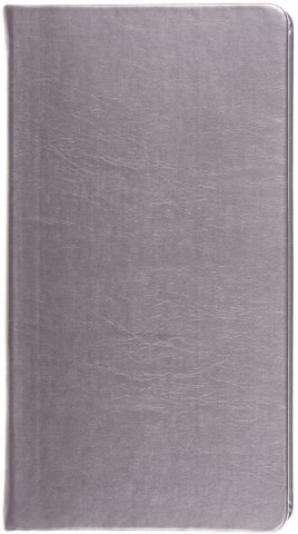Книжка записная Crystal Collection 100×181 мм, 96 л., «Винтажное серебро»