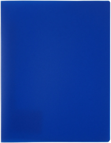 Папка-скоросшиватель пластиковая с пружиной «Стамм.» толщина пластика 0,5 мм, синяя