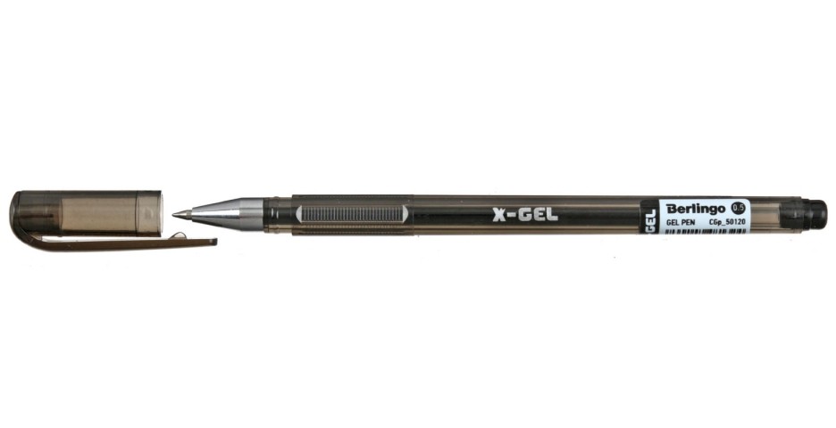 Ручка гелевая Berlingo X-Gel корпус дымчатый, стержень черный