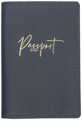 Обложка для паспорта OfficeSpace Naples 95×135 мм, серая