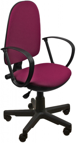 Кресло офисное Helmi HL-M30 «Престиж» обивка - бордовая ткань 2А