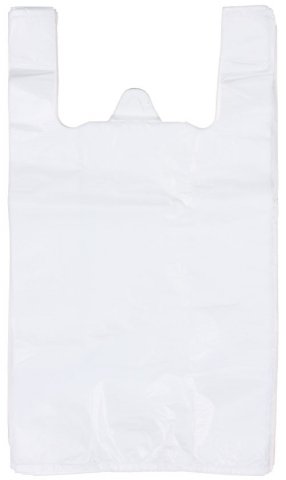 Пакет-майка A.D.M (упаковка) 28+14×50 см, 12 мкм, 100 шт., белый