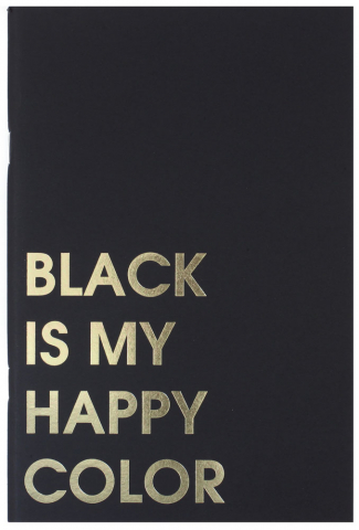 Скетчбук-тетрадь на скобе «Сима-Ленд» 210×140 мм, 15 л., Black Is My Happy Color