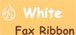 White Fax Ribbon